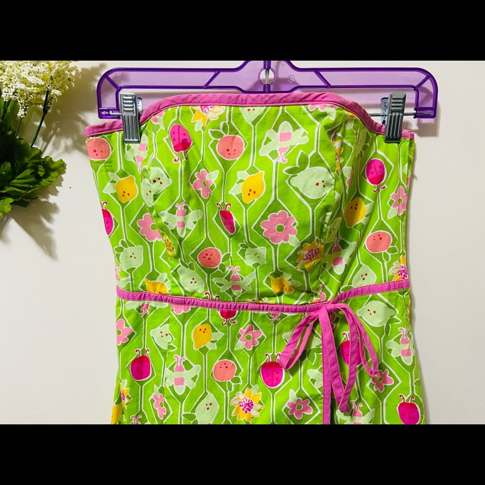 Lilly Pulitzer Ladybug Bee Strapless Wrap Dress - Picture 6 of 9